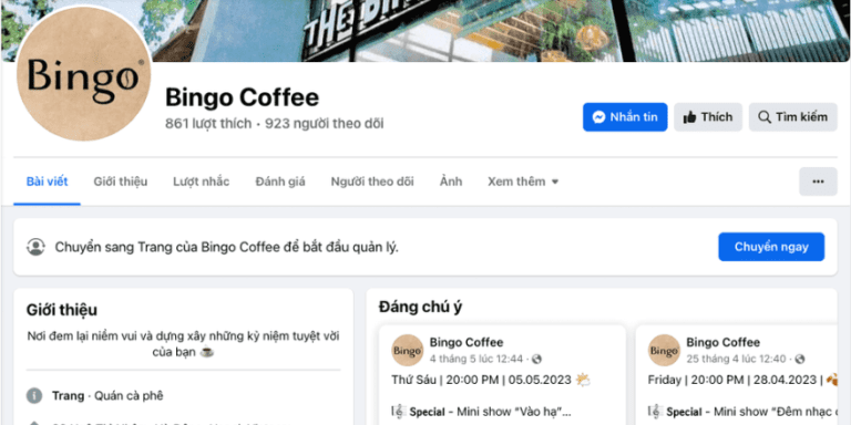Phân tích triển khai Marketing quán cà phê The Bingo cho thuê tổ chức sự kiện 1000m2 2 Marketing quán cafe Bingo