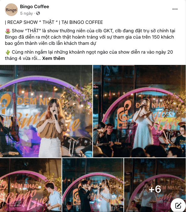 Phân tích triển khai Marketing quán cà phê The Bingo cho thuê tổ chức sự kiện 1000m2 6 Marketing quán cafe Bingo